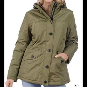 Minus Zero Women’s Parka Expedition Jacket Olive Green Sz 3X New